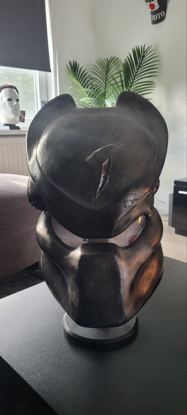 Scar Predator Lifesize Mask + Stand, Ophalen, Gebruikt, Film, Beeldje, Replica of Model
