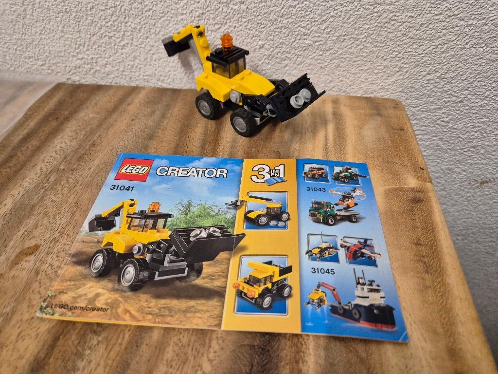 Lego Creator 3-1 31041 Bouwvoertuigen, Lego, Lego, Gebruikt, Lego