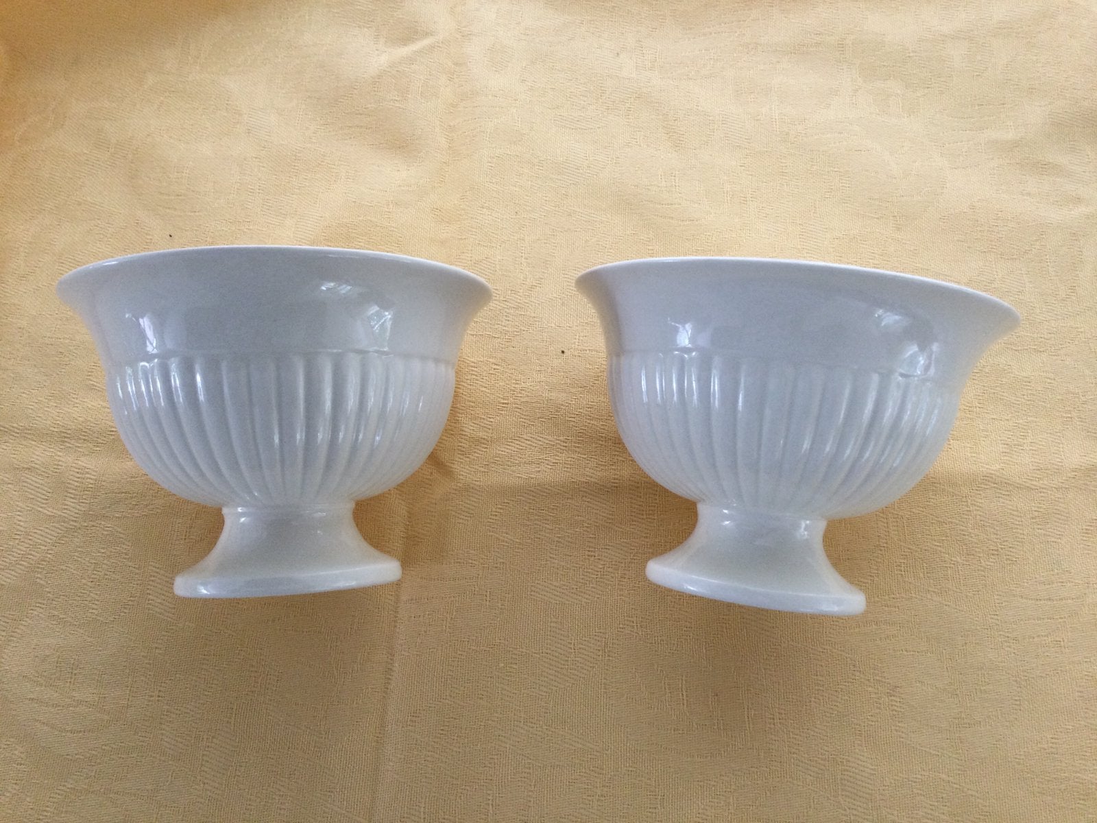 Wedgwood Edme 2 antieke sorbet kommetjes met hele lichte, Ophalen of Verzenden