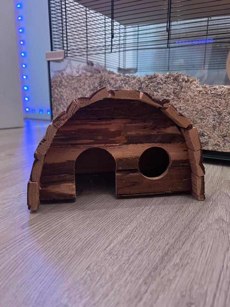 Leuke houten accessoires voor hamster/gerbil/muis., Ophalen, Zo goed als nieuw, Loopwiel of Rad