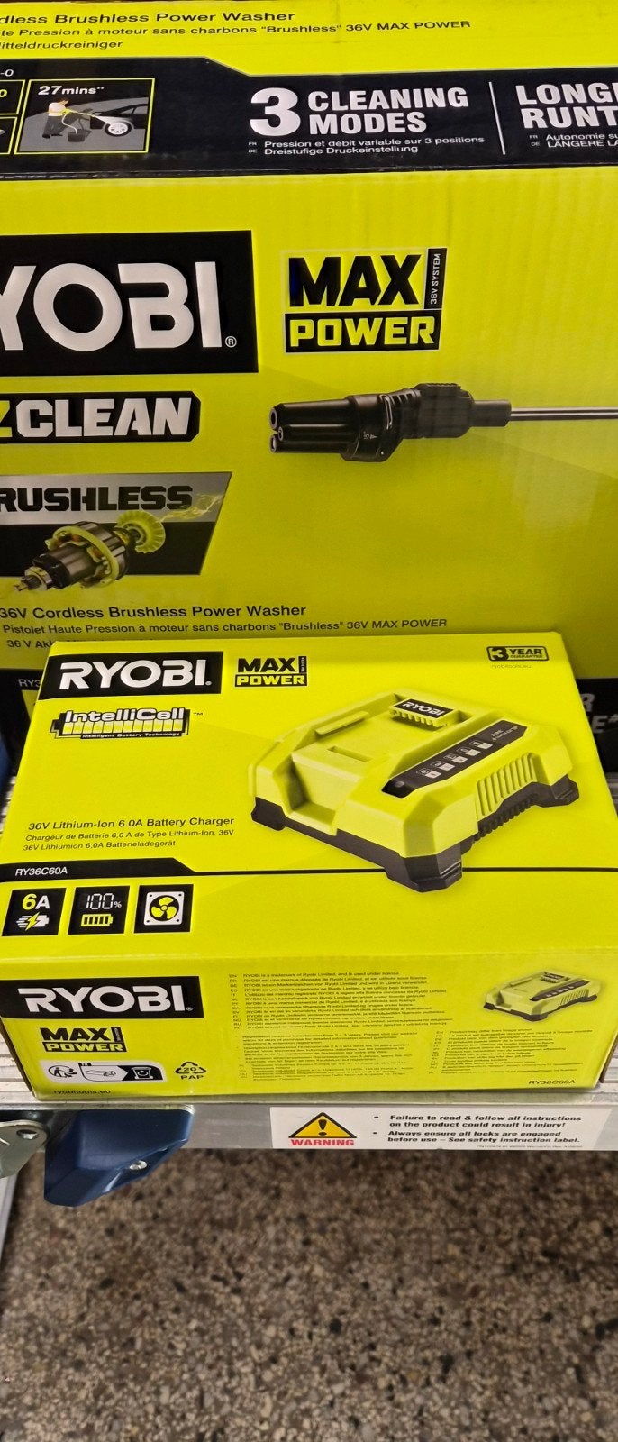 Ryobi 36V Hogedrukreiniger Nieuw Incl. Accu en Oplader, Ophalen of Verzenden