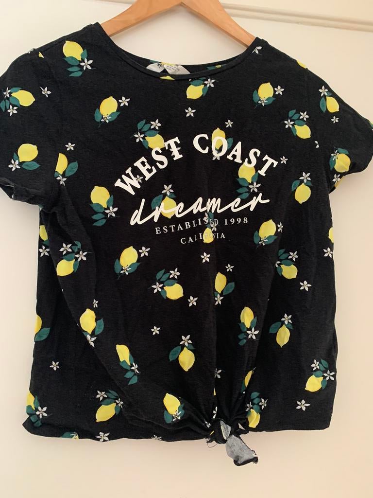Shirt met citroenen maat 170, Verzenden, Gebruikt, Meisje, Shirt of Longsleeve