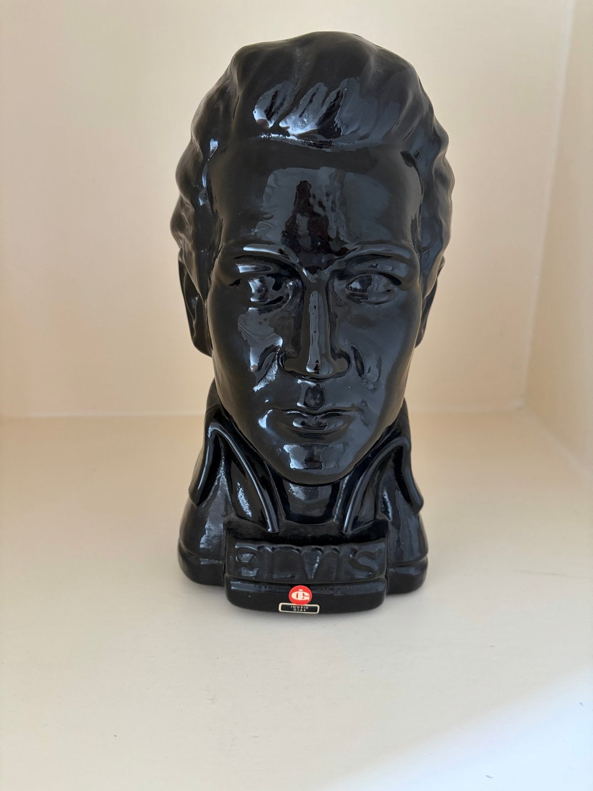 Puntgave Vintage Elvis Presley Hoofd  .. Ingrid Glas, Ophalen of Verzenden, Zo goed als nieuw, Mens
