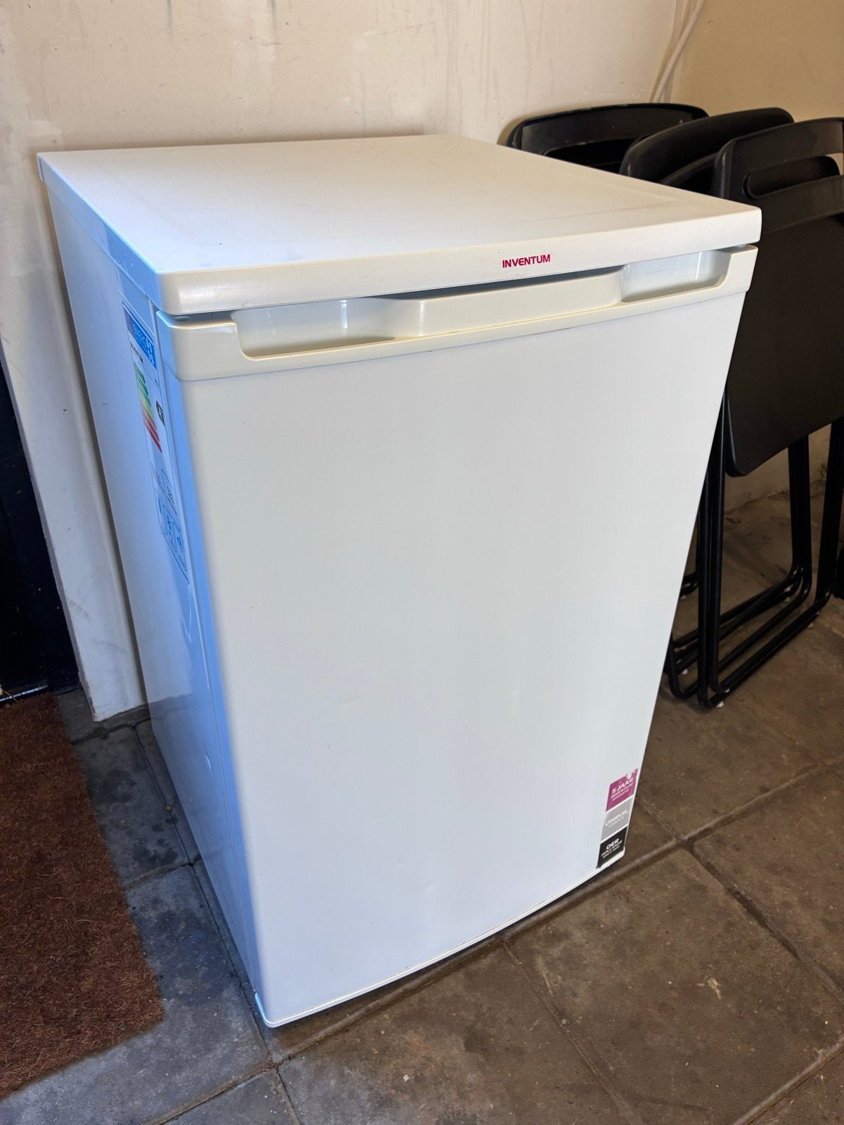 Inventum VR501 Tafelmodel Vriezer - Compact en Energiezuinig, Gebruikt, Minder dan 60 cm, Energieklasse A of zuiniger, Vrijstaand