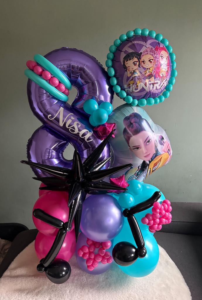 Ballonnen bouquet KPOP DEMONHINTERS, Ophalen of Verzenden, Zo goed als nieuw, Verjaardag