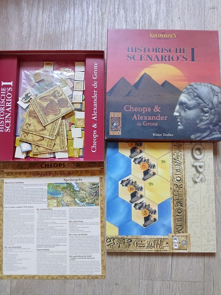 Kolonisten Historische Scenario's I: Cheops & Alexander, Drie of vier spelers, Ophalen of Verzenden, Gebruikt, 999 Games