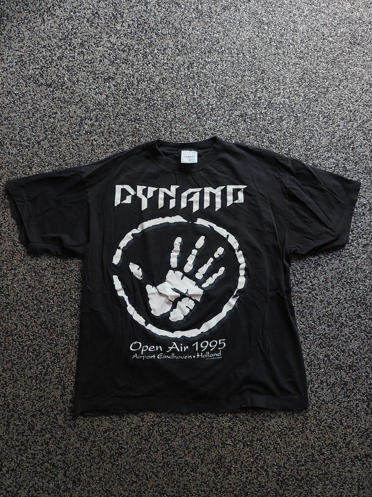 Vintage Dynamo Open Air 1995 T-shirt - Maat L, Maat 52/54 (L), Zwart, Ophalen of Verzenden, Select Sportswear
