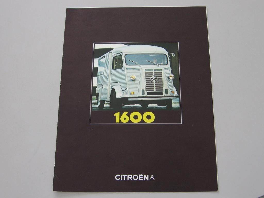 CITR 068 folder CITROËN H 1600, Boeken, Auto's | Folders en Tijdschriften, Zo goed als nieuw, Citroën, Ophalen of Verzenden