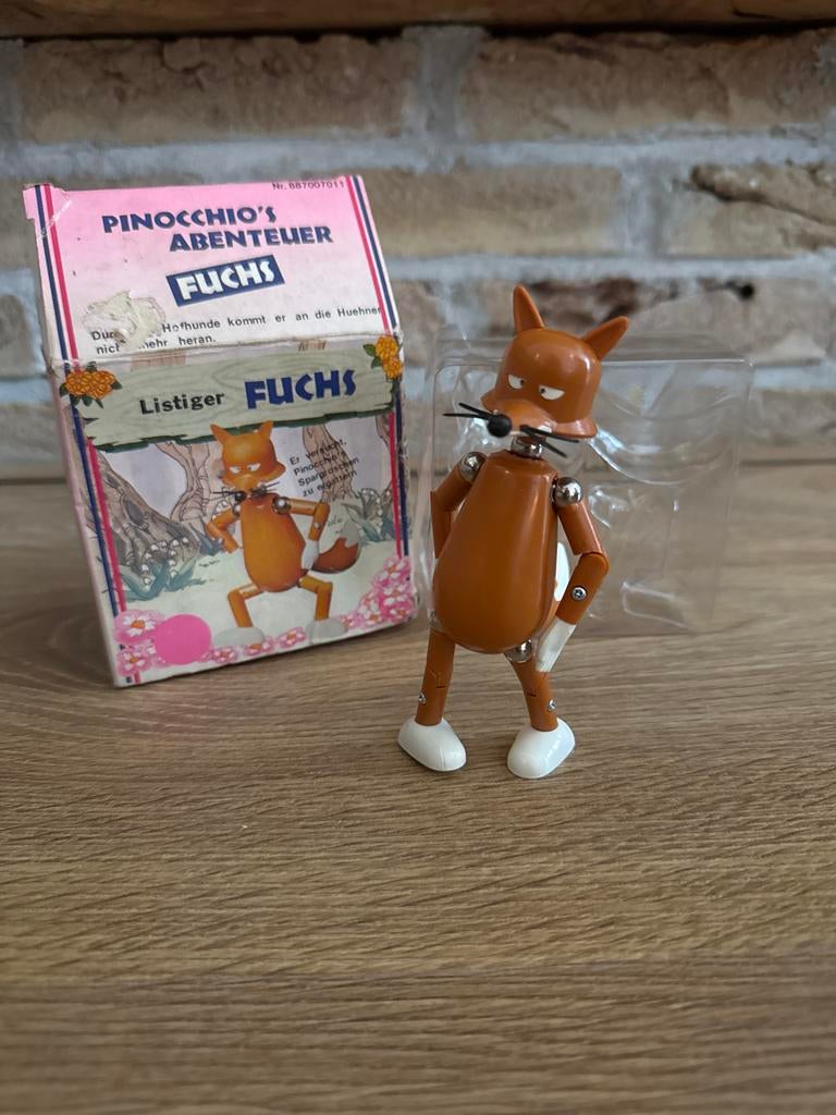 Pinocchio's Avontuur Fuchs - Vintage Speelfiguur, Ophalen of Verzenden, Gebruikt