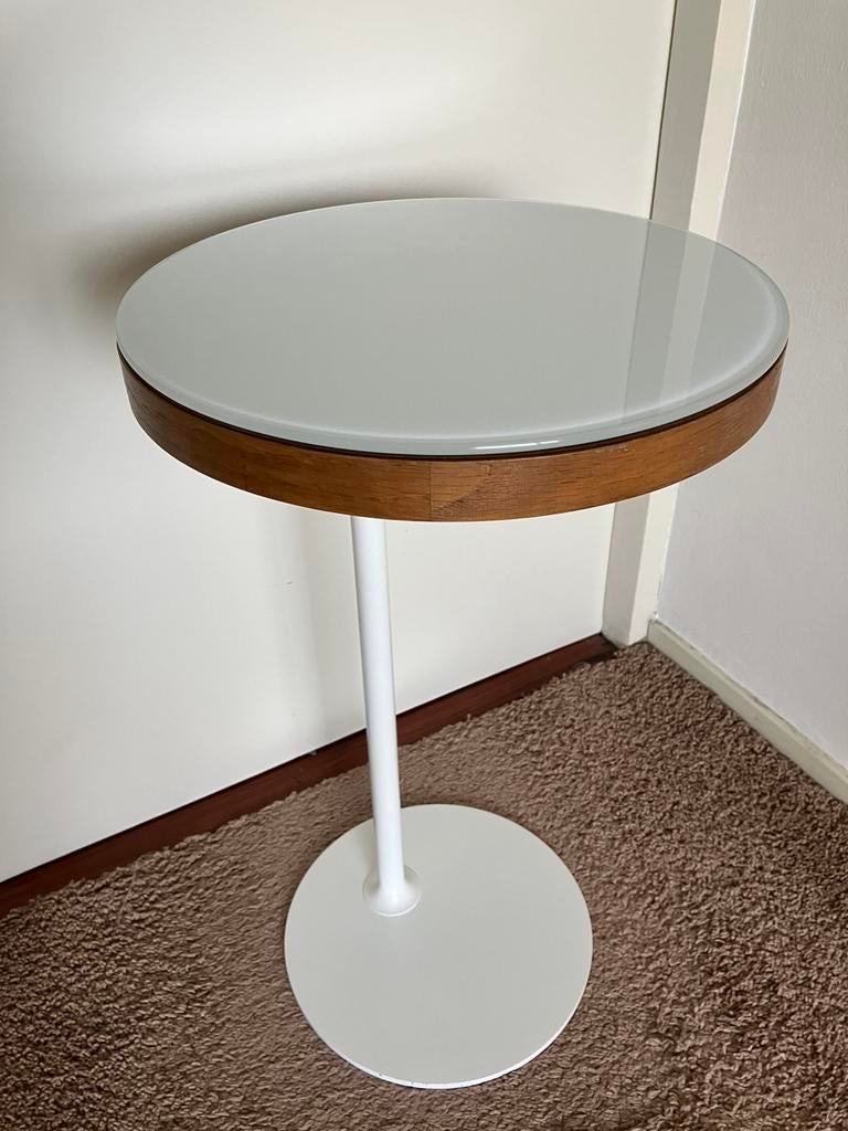 Ikea Stockholm bijzettafel jaren ‘90, Ophalen, Minder dan 55 cm, Rond, Zo goed als nieuw