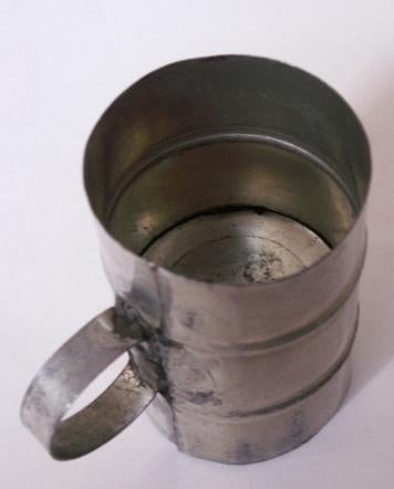 Antiek Koffieloodje, koffiemaatje blik metaal, Antiek en Kunst, Antiek | Keukenbenodigdheden, Ophalen of Verzenden