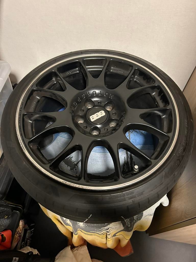 Bbs ch black 19 inch 5x120, Auto-onderdelen, Banden en Velgen, Gebruikt, Velg(en), 235 mm, Personenwagen