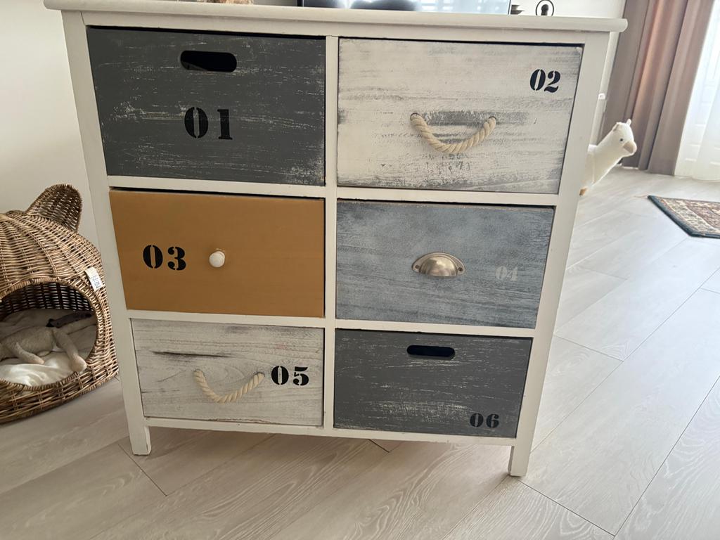 Leuke laden kast met 6 lades, Ophalen, Gebruikt, 50 tot 100 cm, Landelijk