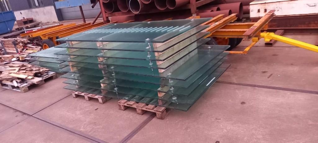 glasplaten 20mm gelaagd, Ophalen, 160 cm of meer, Zo goed als nieuw, Glasplaat