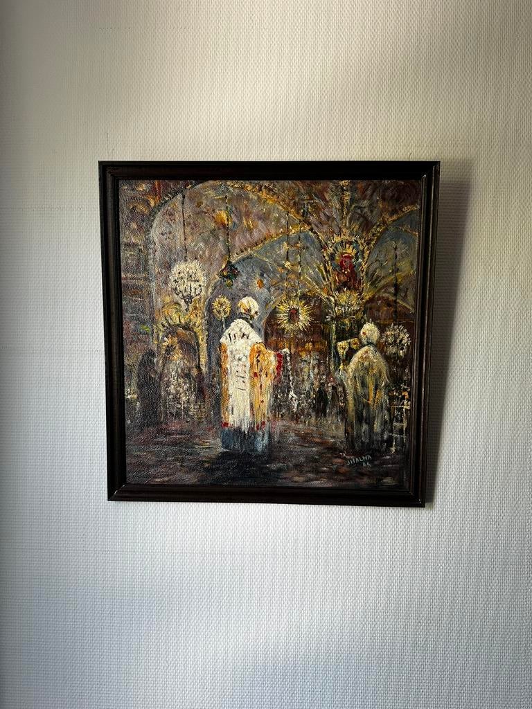 Schilderij van J. Halma, Ophalen