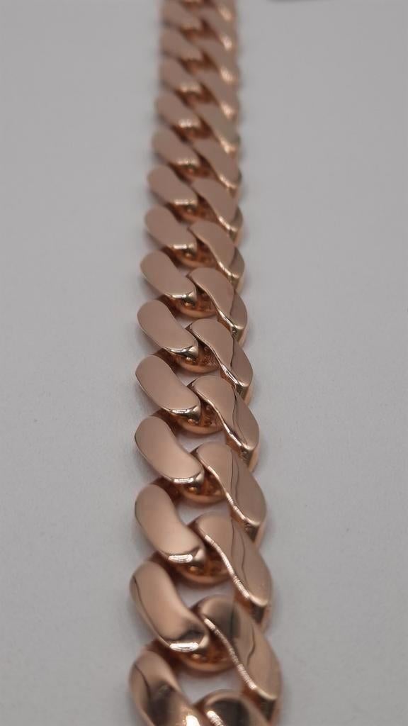 Gouden coban armband 14kt, Www.bredajuwelier.nl, Nieuw, Ophalen of Verzenden, Www.bredajuwelier.nl