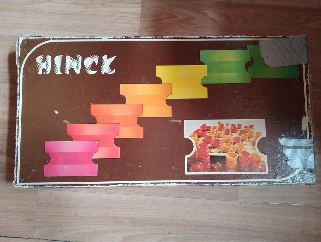 Vintage Hinck bordspel, Gebruikt, Onbekend, Ophalen of Verzenden, Een of twee spelers