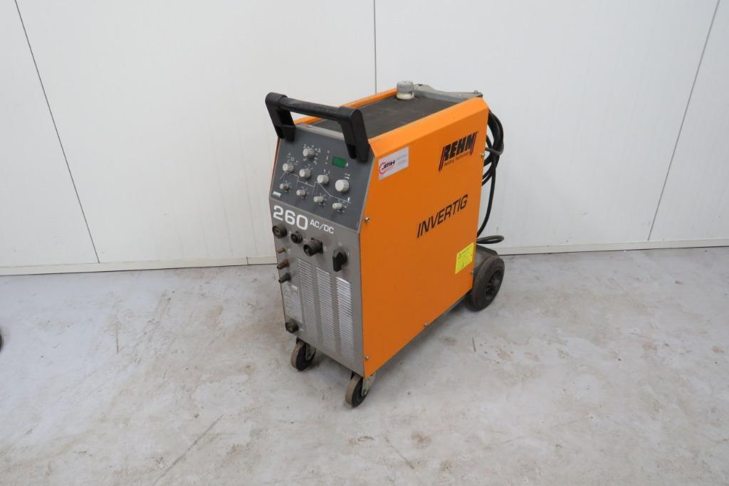 Rehm Invertig 260 AC/DC tig lasapparaat WTGK 400V, Doe-het-zelf en Verbouw, Gereedschap | Lasapparaten, Gebruikt, Tig, 250 ampère of meer