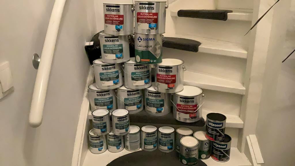 .!Sikkens/sigma/wyzonol 17 euro p.S, Doe-het-zelf en Verbouw, Verf, Beits en Lak, Nieuw, Verf, 15 tot 20 liter, Wit, Ophalen of Verzenden