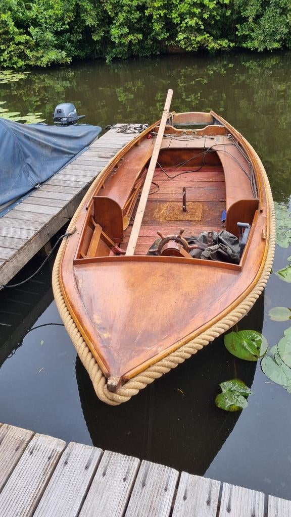 Houten sloep, Watersport en Boten, Ophalen, Gebruikt, Benzine, Buitenboordmotor