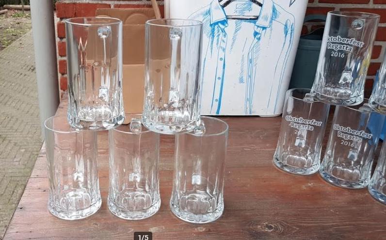 bier pullen, oktoberfest pullen, grote partij 500stuks, Ophalen, Gebruikt, Bierglas