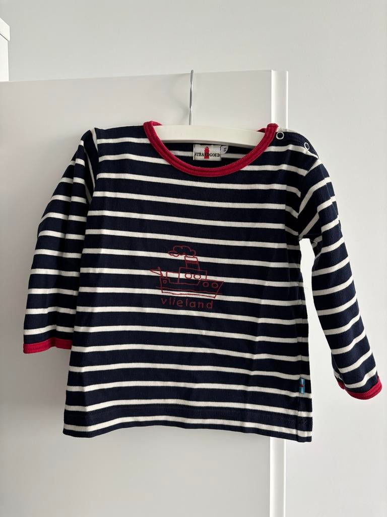 Strandgoed longsleeve bretons maat 98, Ophalen of Verzenden, Zo goed als nieuw, Jongen of Meisje, Shirt of Longsleeve