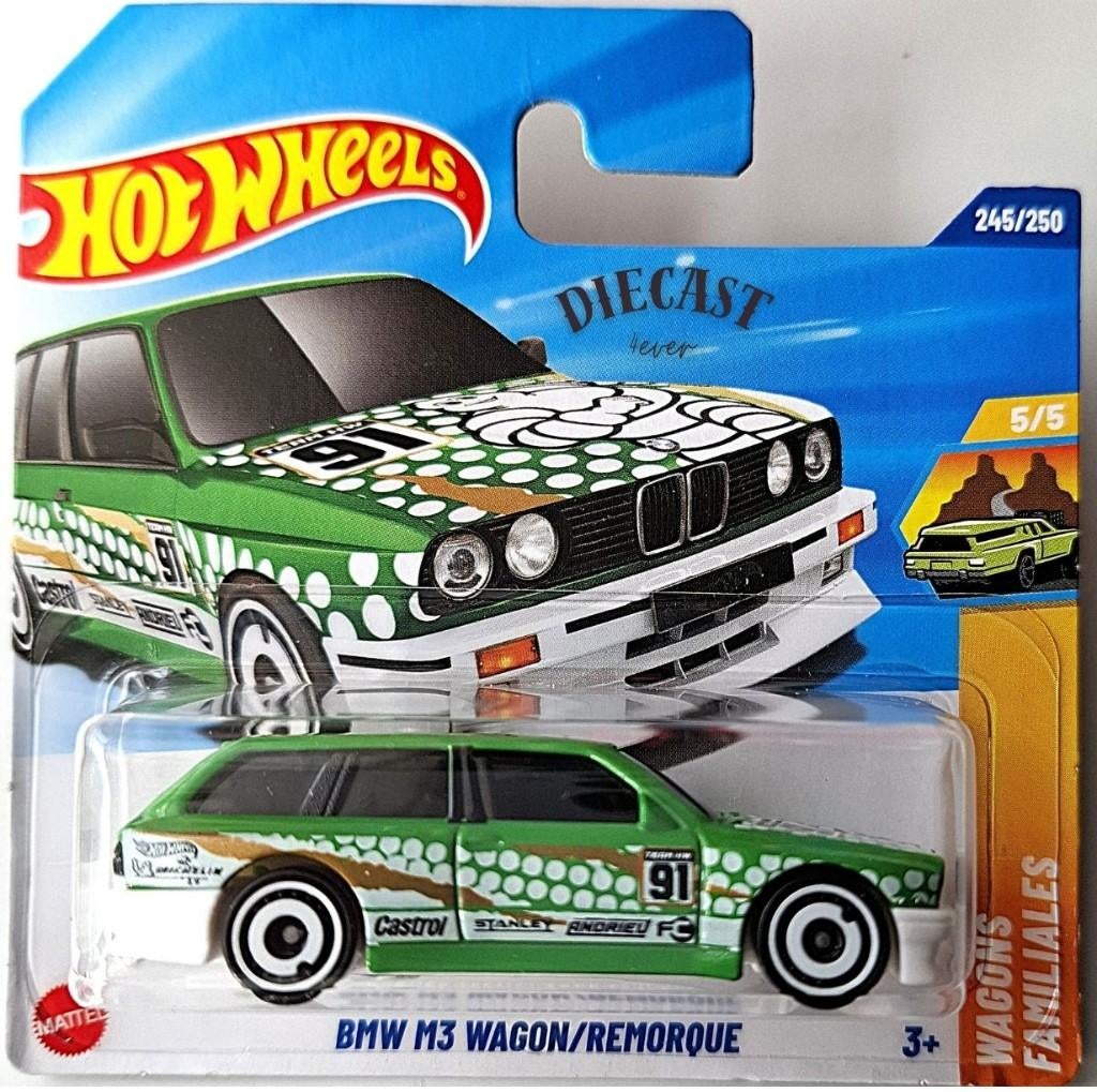 Hot Wheels BMW M3 Wagon / Remorque, Green/white, Hobby en Vrije tijd, Modelauto's | Overige schalen, Nieuw, Auto, Ophalen