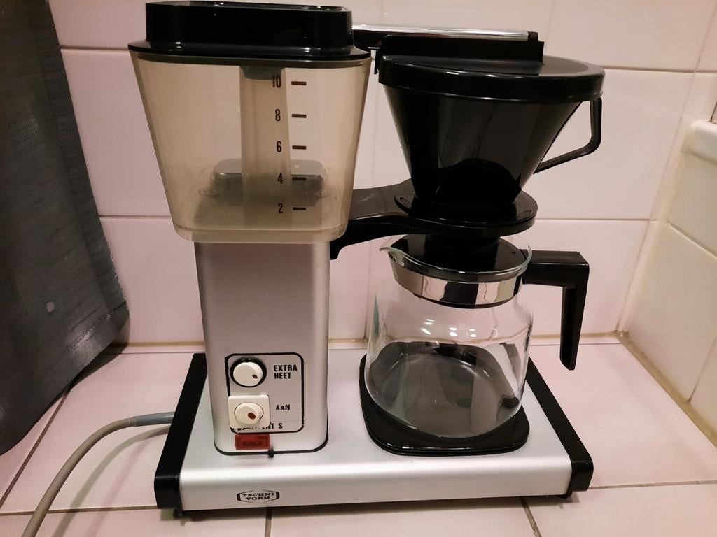 Douwe Egberts Technivorm Moccamaster Excellent-S type 741A., Ophalen, Gebruikt, Koffiemachine, Gemalen koffie