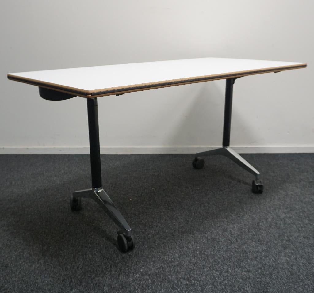 Wilkhahn Timetable Klaptafels | Verrijdbaar | 140 x 70 cm, Gebruikt, -, -, Ophalen of Verzenden