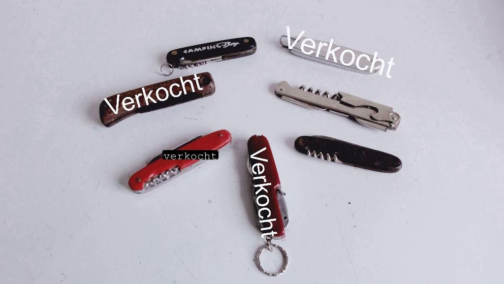 Zakmessen, verschillende oude zakmessen, Antiek en Kunst, Ophalen of Verzenden