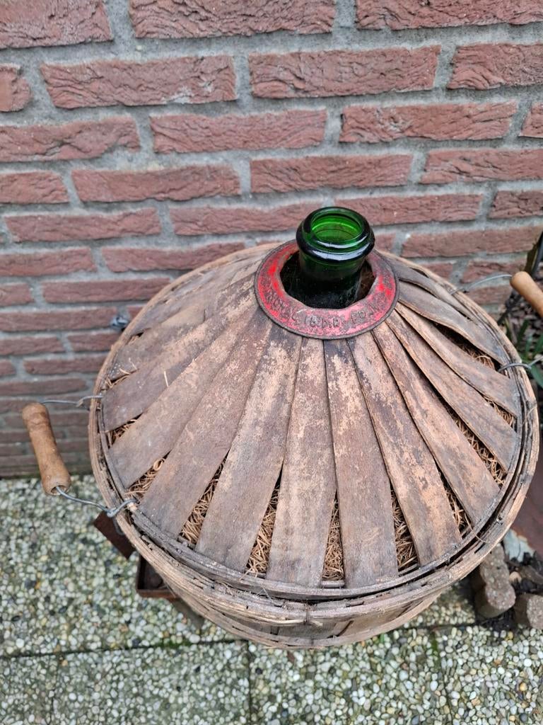 Oude Fles in Mand, Antiek en Kunst, Ophalen of Verzenden