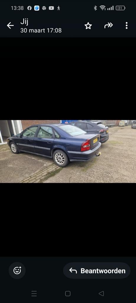 Volvo S80 2.4 170PK AUT 2000 Blauw, Auto's, Volvo, Particulier, S80, Benzine, Sedan, Automaat, Origineel Nederlands, Blauw, Voorwielaandrijving