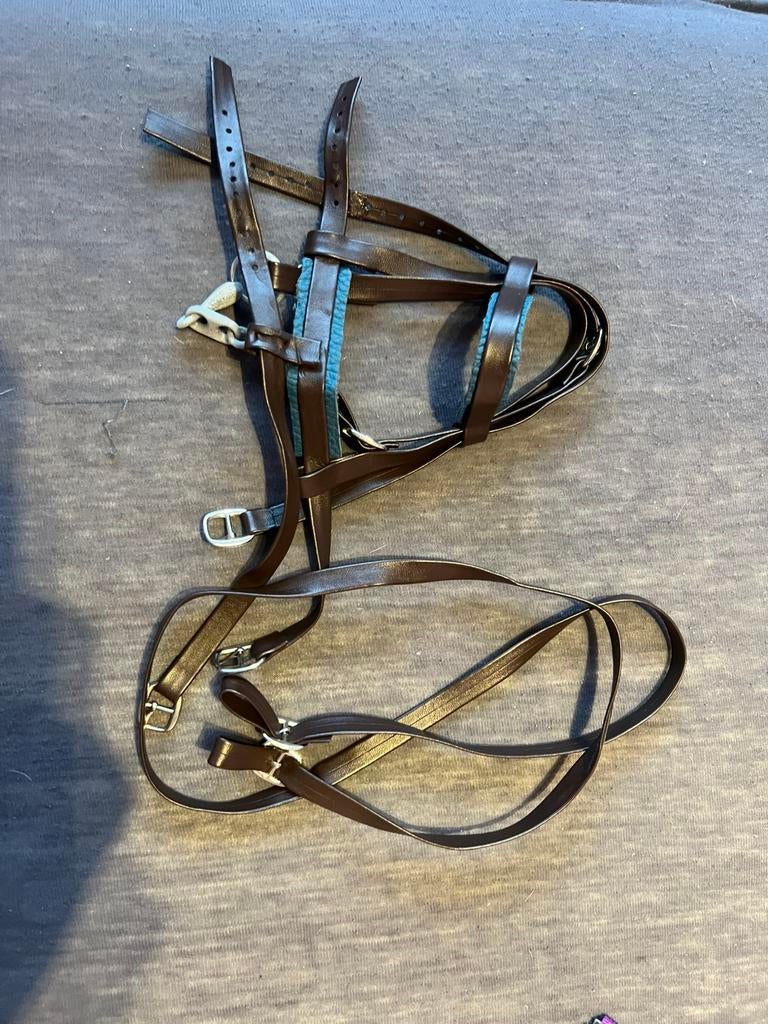 Bruin hobbyhorse hoofdtstel maar veulen, Verzenden, Zo goed als nieuw