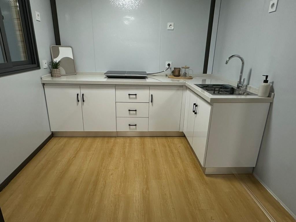 Tiny House zelf in elkaar zetten, uitklapbaar, woonunit, Tuin en Terras, Nieuw, Ophalen of Verzenden, 400 cm of meer, Metaal