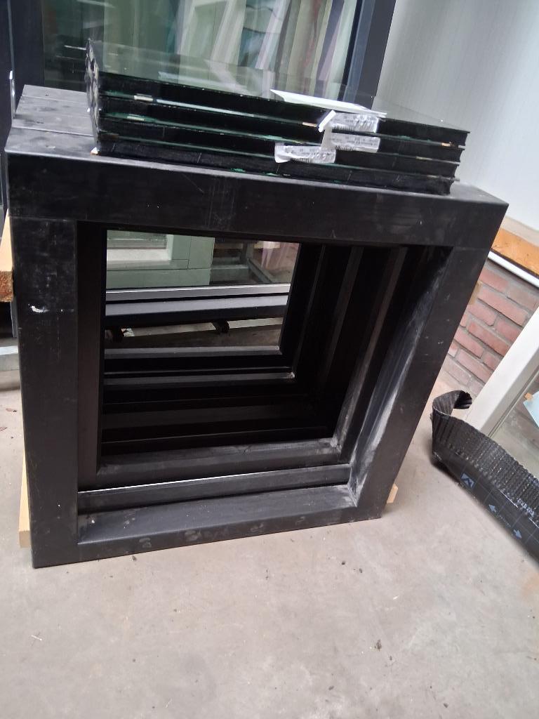 Nog3x Nieuw draaikiepraamkozijn Hr++ bezorgen factuur, Doe-het-zelf en Verbouw, Gevelraam of Ruit, 80 tot 120 cm, 80 tot 120 cm