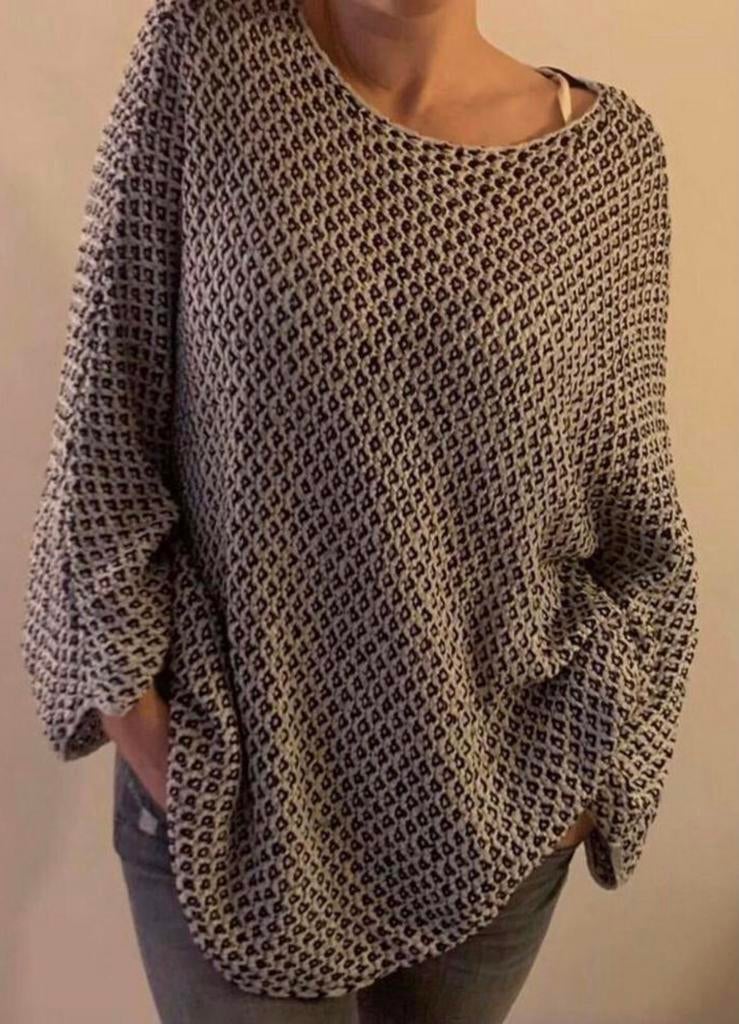 Zara trui vleermuis mouw zwart wit maat M, Verzenden, Zo goed als nieuw, Maat 38/40 (M), Overige kleuren