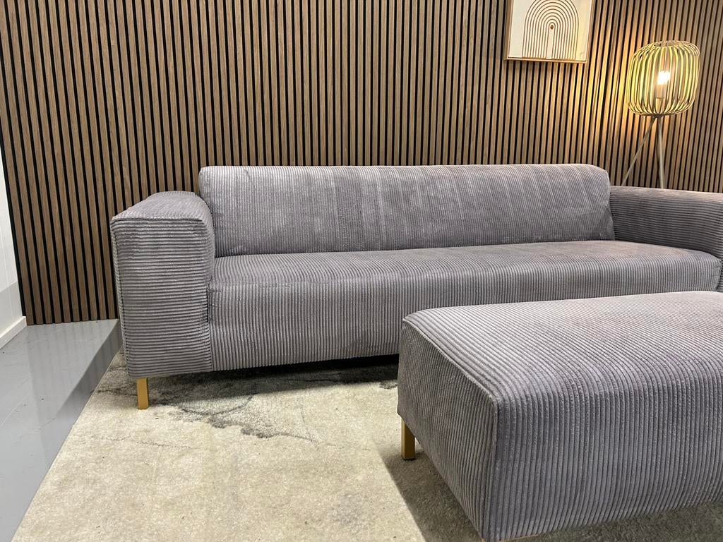 By Sidde Remus - 2,5 zits Bank - Hocker - Nette Staat, Driepersoons, 75 tot 100 cm, Ophalen of Verzenden, Zo goed als nieuw