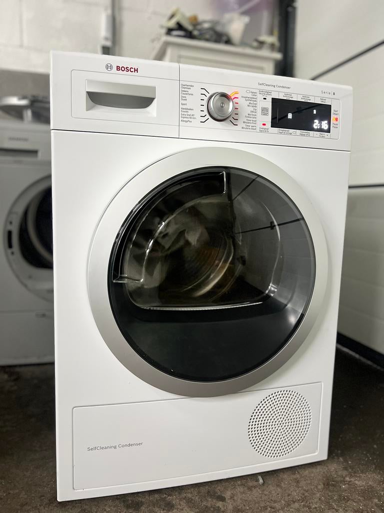BOSCH SERIE 8 8KG A+++ SELFCLEANING WARMTEPOMPDROGER ZGAN!, Minder dan 85 cm, Overige typen, 8 tot 10 kg, Ophalen of Verzenden