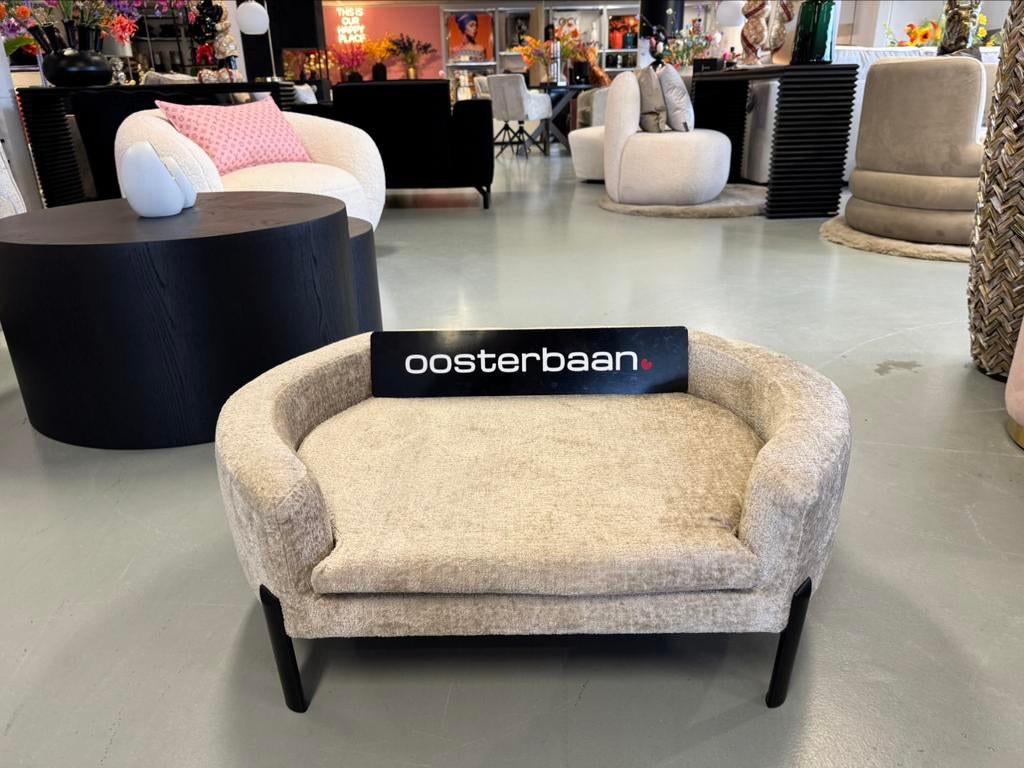 Luxe Velvet Teddy Hondenmand Ted 85cm NIEUW - Beige Sand, Info@oosterbaanwonen.nl, Venus 31 8448CE Heerenveen, Nieuw, Ophalen of Verzenden