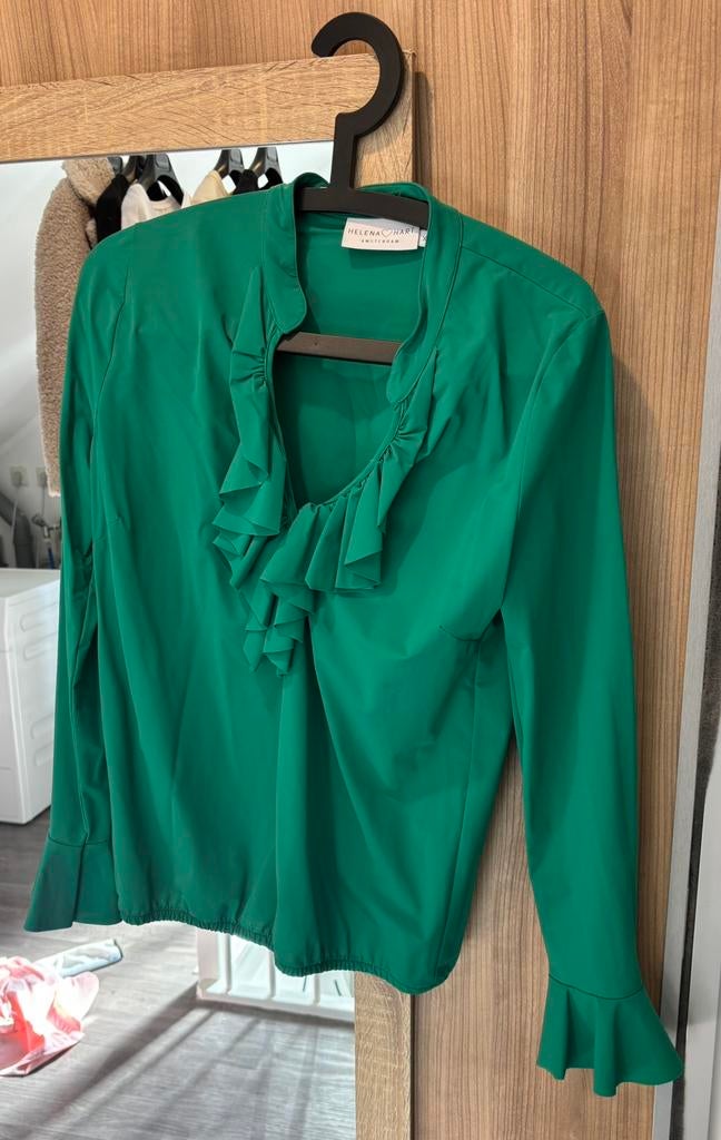 Groene travel blouse Helena Hart, Ophalen of Verzenden, Zo goed als nieuw, Maat 34 (XS) of kleiner, Groen
