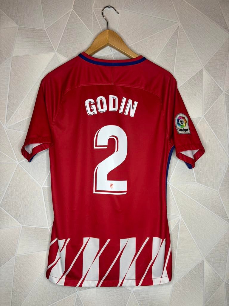 Atletico Madrid Thuis 2017/2018 Godin, Maat S, Ophalen of Verzenden, Zo goed als nieuw, Shirt
