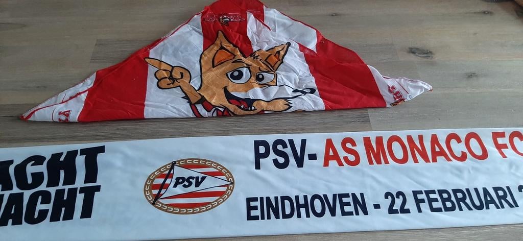 Psv sjaal, Verzamelen, Sportartikelen en Voetbal, Ophalen, Zo goed als nieuw, PSV, Vaantje of Sjaal