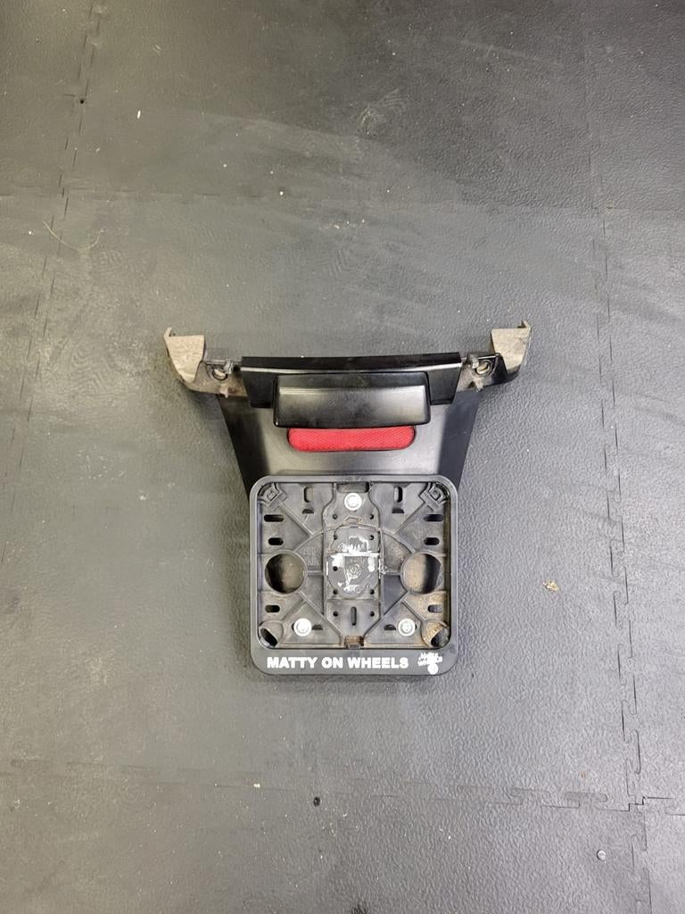 Achtersparbord mat zwart  Vespa lx / Vespa s