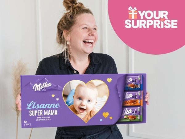 YourSurprise XL chocoladereep 20% kortingsvoucher, Tickets en Kaartjes, Kortingen en Cadeaubonnen, Drie personen of meer, Kortingsbon