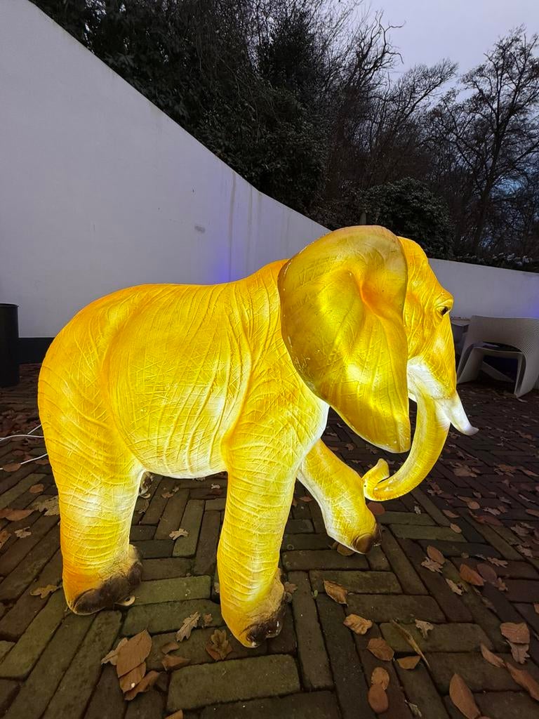 Kerst in & outdoor : Grote led Olifant Sculpturen, Minder dan 50 watt, Ophalen of Verzenden, Led, Netvoeding
