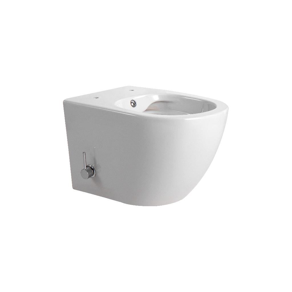 NERGENS GOEDKOPER ! WC MET BIDET + TOILETZITTING SOFT-CLOSE, Ophalen of Verzenden, Nieuw, Koper, Toilet