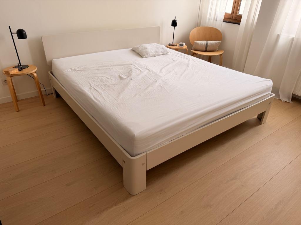 Verschillende Auping Auronde 180 x 200, Verzenden, Wit, Tweepersoons, Zo goed als nieuw
