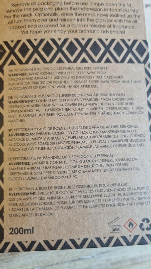 Geur diffuser met stokjes - Aromatics, Ophalen of Verzenden, Nieuw, Kaars, Minder dan 25 cm
