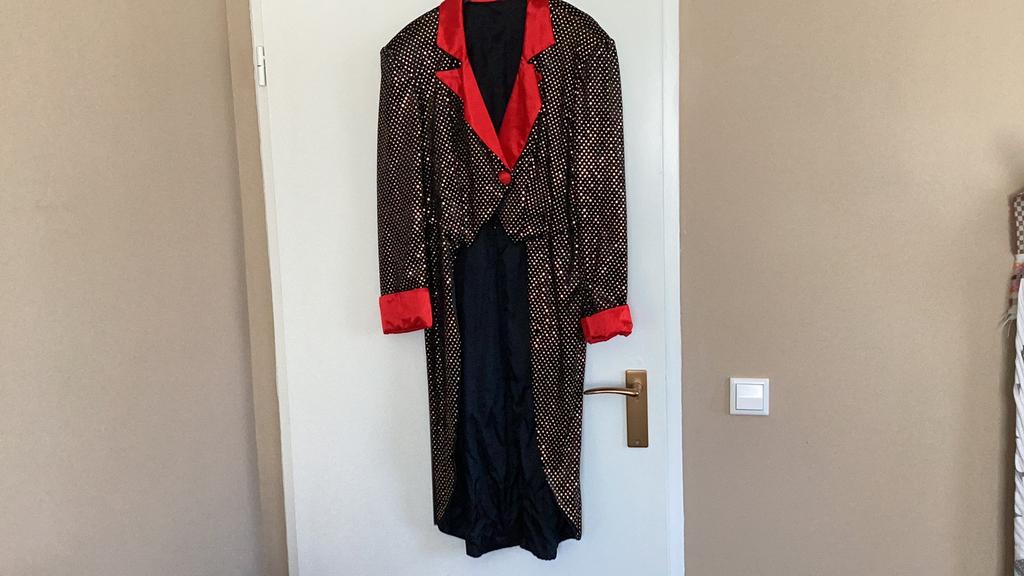 Slipjas dames mt M/L zwart/rood met glitters, Kleding | Heren, Carnavalskleding en Feestkleding, Ophalen of Verzenden, Zo goed als nieuw