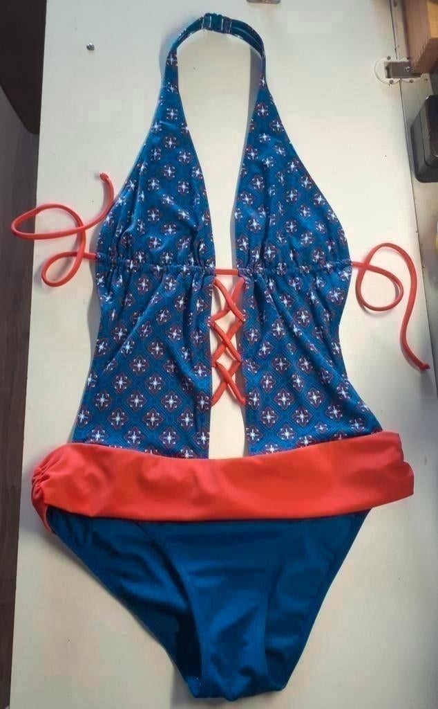 Nieuw: badpak M 38 paars rood - monokini zwempak bikini, Kleding | Dames, Ophalen of Verzenden, Nieuw, Paars, Badpak